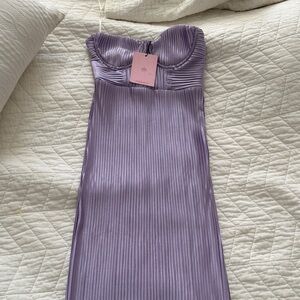 Hello Molly  Purple Strapless Dress READ CAPTION